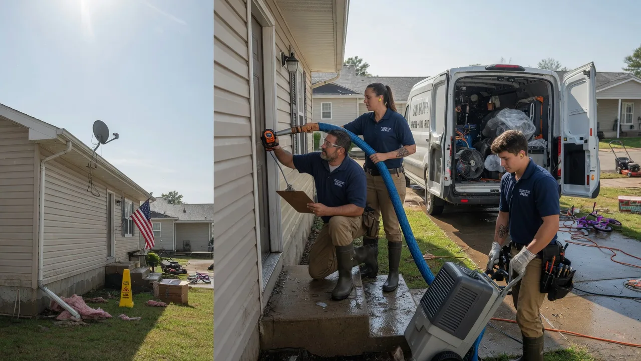 Ceiling Water Damage Restoration in Rush Hill, MO near me